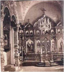 Церковь преподобного Павла Обнорского. Усыпальница с левой стороны. Фото конца 19 века